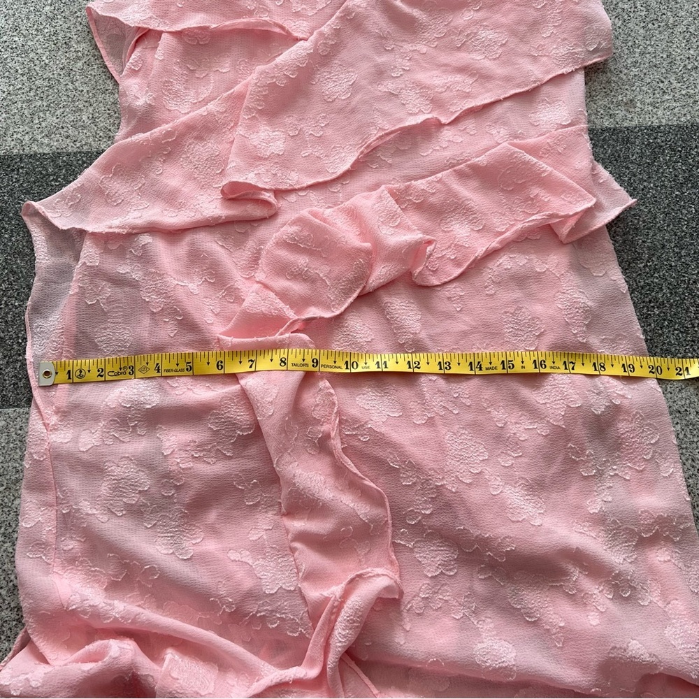 Wild Fable Blush Pink Floral Ruffle Midi Dress- XL - Picture 9 of 12